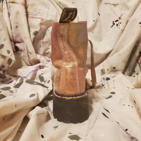 Doc Martens Molly Pink Suede Sparkle Sz US 7 - Picture 6 of 6